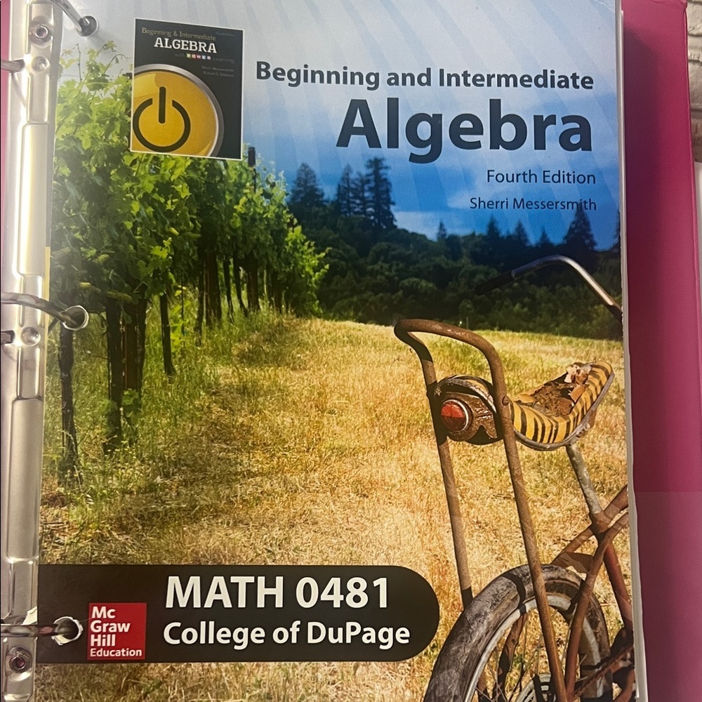 Beginning and Intermediate Algebra Textbook